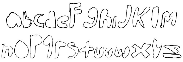 walk the walk Font LOWERCASE