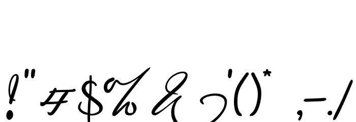wandita Font OTHER CHARS