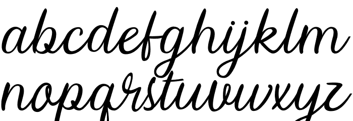 wandita Font LOWERCASE