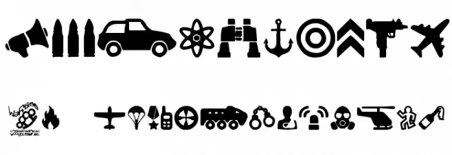 war times Font OTHER CHARS