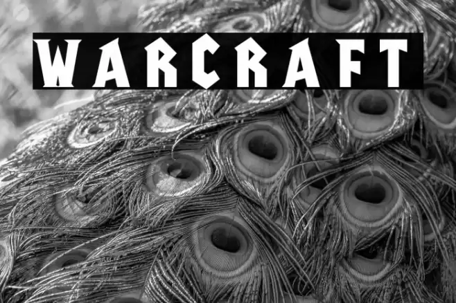 warcraft Font examples