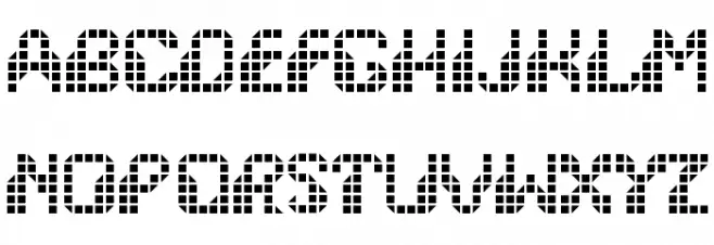 wargames Schriftart Groß