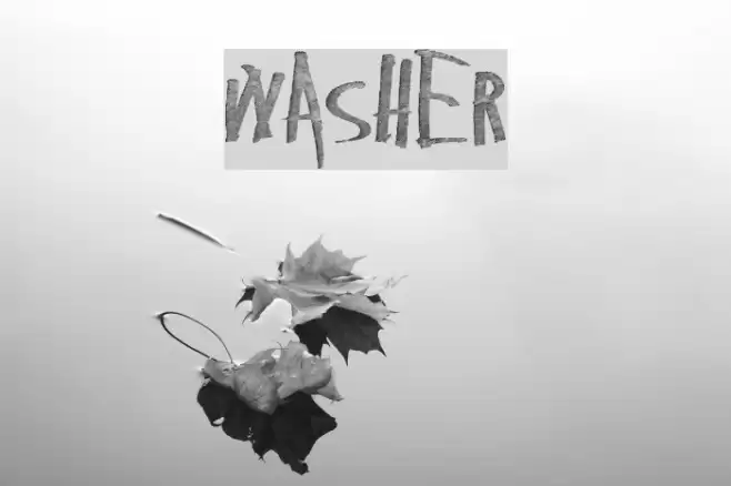 washer Font examples