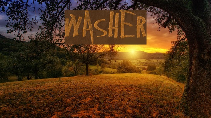washer Example 3