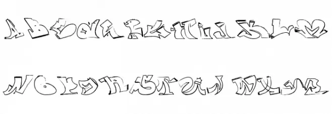 wassimo graffiti خط أحرف كبيرة