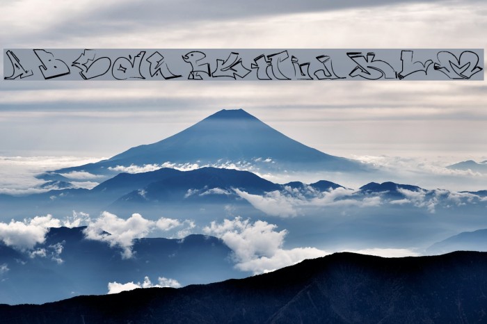 wassimo graffiti Font examples