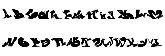 wassimo graffiti Font LOWERCASE