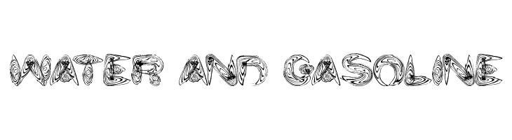 water and gasoline Font