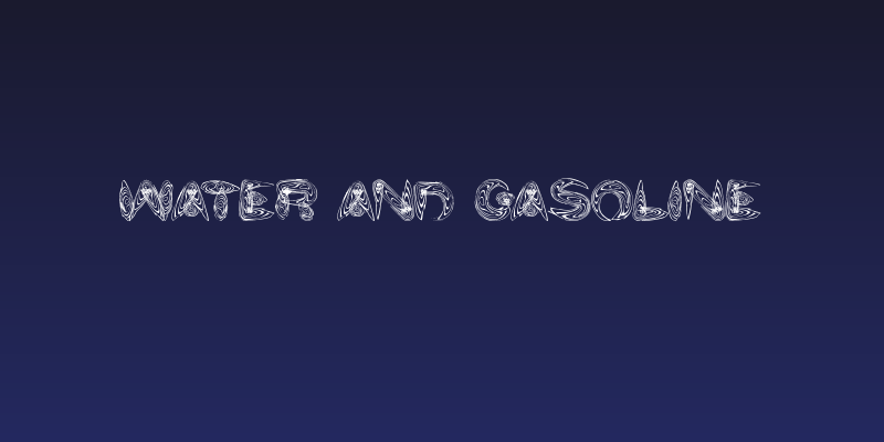 water and gasoline Social Header