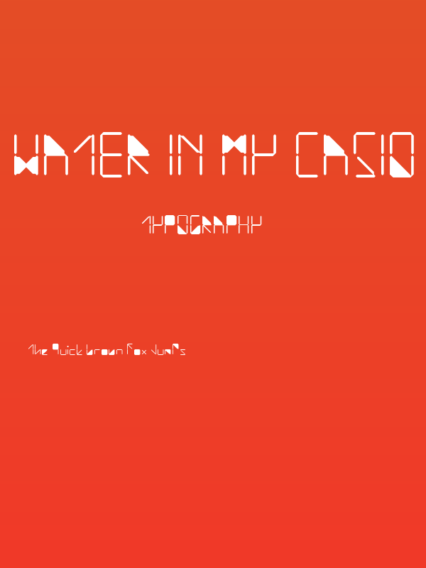 water in my casio Regular Poster