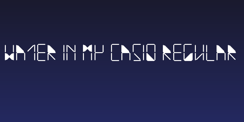water in my casio Regular Social Header