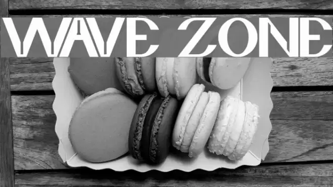 wave zone Font examples
