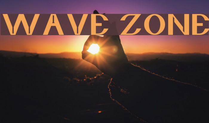 wave zone Font examples