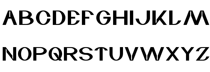 wave zone Font LOWERCASE