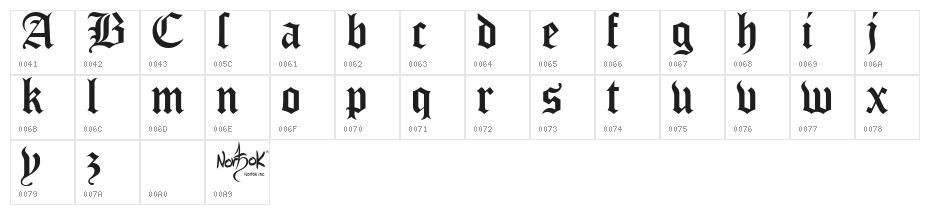 waxwork DEMO Character Map