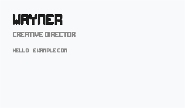 wayner Business Card