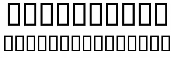 WBX Scrawl Font OTHER CHARS