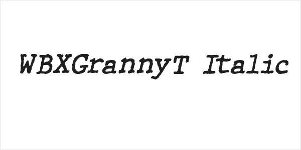 WBXGrannyT Italic Logo