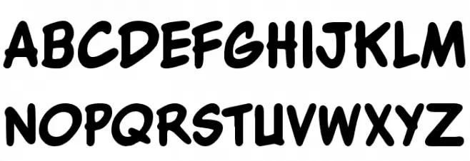WBXKomik Schriftart Groß
