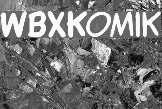 WBXKomik Font examples