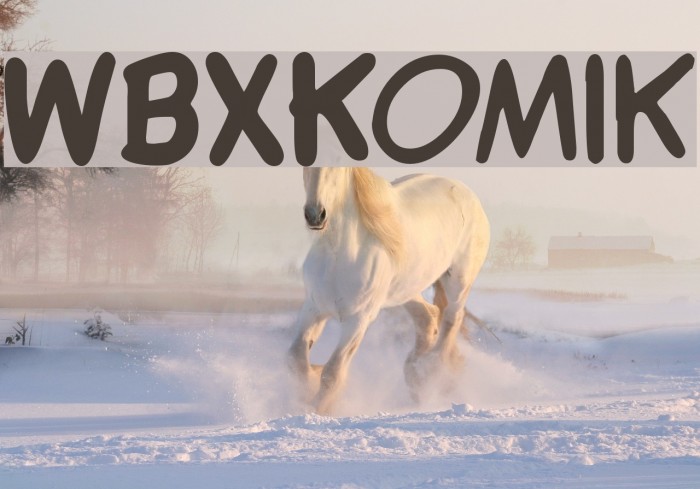 WBXKomik Font examples