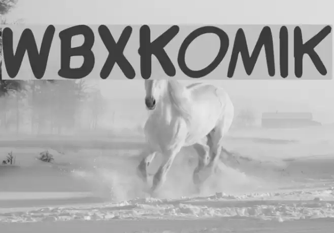 WBXKomik Font examples