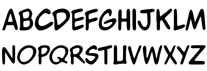 WBXKomik Font LOWERCASE