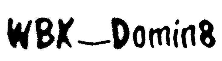 WBX_Domin8  Frei Schriftart Herunterladen