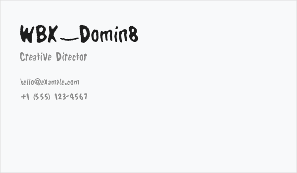 WBX_Domin8 Business Card