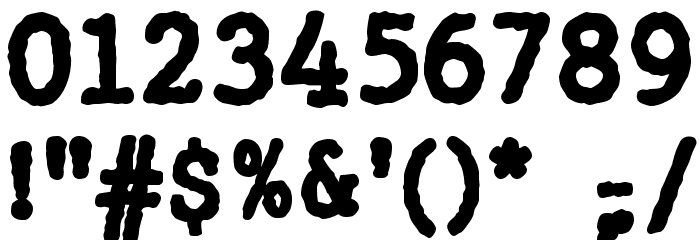 WBX_GrannyT Bold Font OTHER CHARS