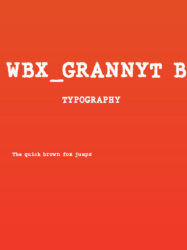 WBX_GrannyT Bold Poster