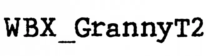 WBX_GrannyT2  Frei Schriftart Herunterladen