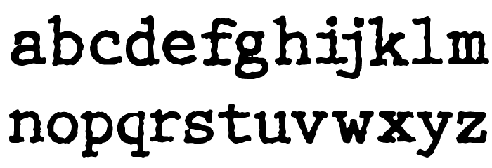 WBX_GrannyT2 Font LOWERCASE
