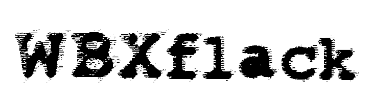 WBXflack  免费字体下载