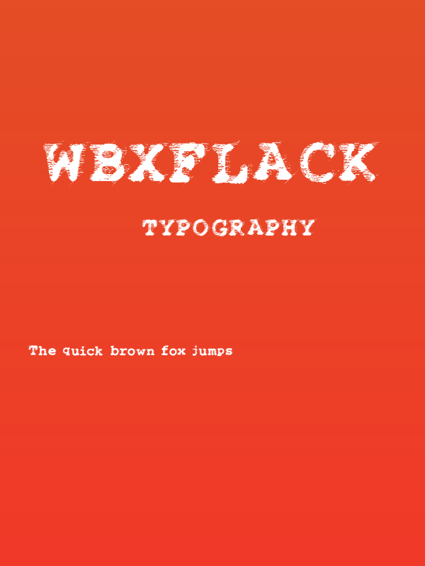 WBXflack Poster