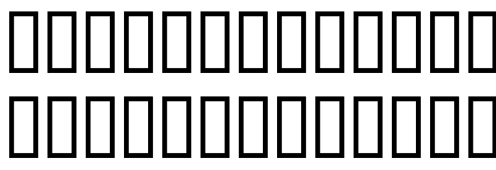 WBXlucidite Gutted Font LOWERCASE
