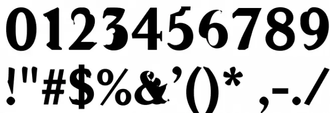 WC ADDENDUM Bta Bold Font OTHER CHARS