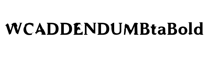 WC ADDENDUM Bta Bold  Fuentes Gratis Descargar