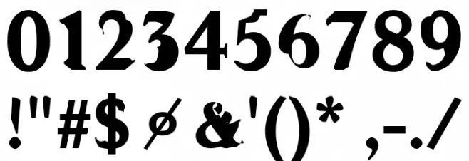 WC ADDENDUM Bta Bold Font OTHER CHARS