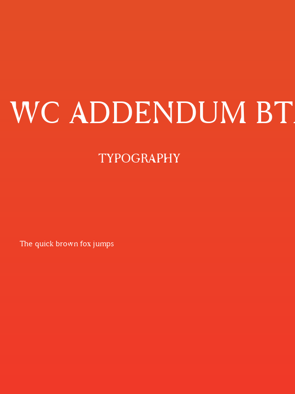WC ADDENDUM Bta  light Poster