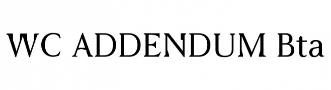WC ADDENDUM Bta 