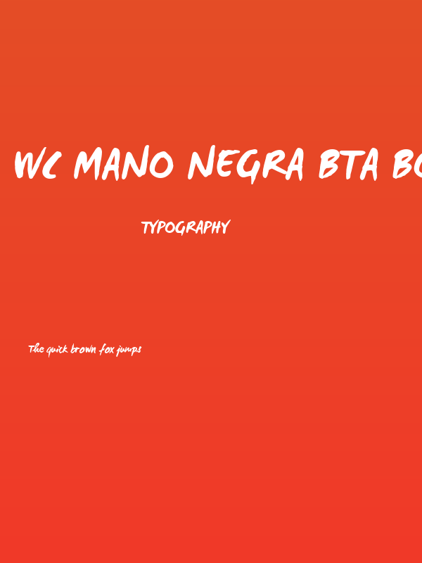 WC Mano Negra Bta Bold Poster