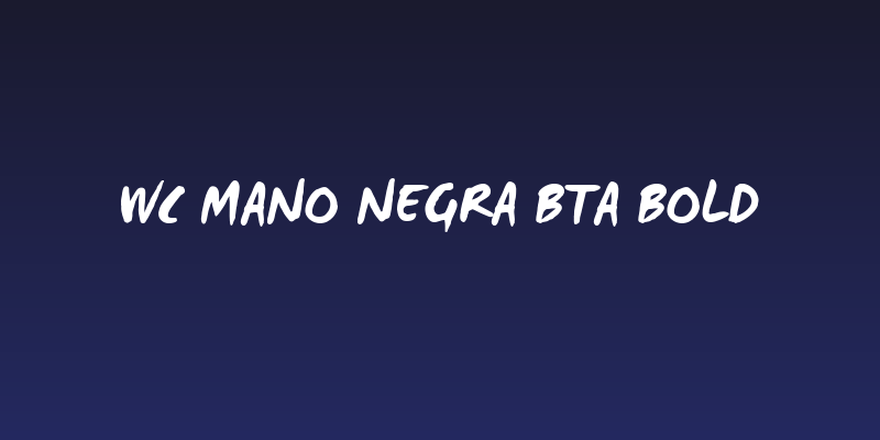 WC Mano Negra Bta Bold Social Header