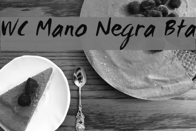 WC Mano Negra Bta Font examples