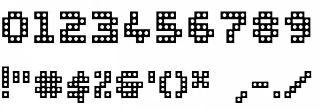 WC PIXHOLE Bta Bold Font OTHER CHARS