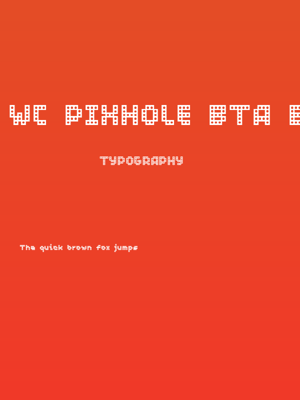 WC PIXHOLE Bta Bold Poster