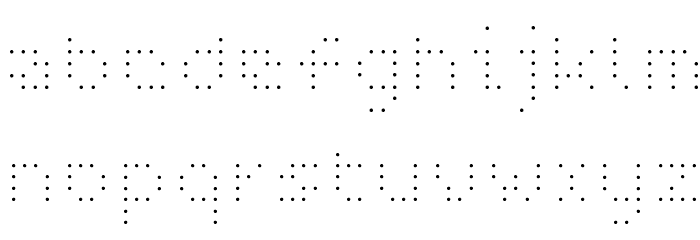 WC PIXHOLE Bta Thin Font LOWERCASE
