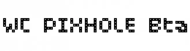 WC PIXHOLE Bta  免费字体下载