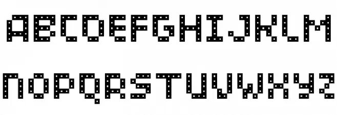 WC PIXHOLE Bta Schriftart Groß