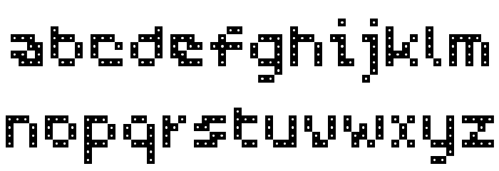 WC PIXHOLE Bta Font LOWERCASE